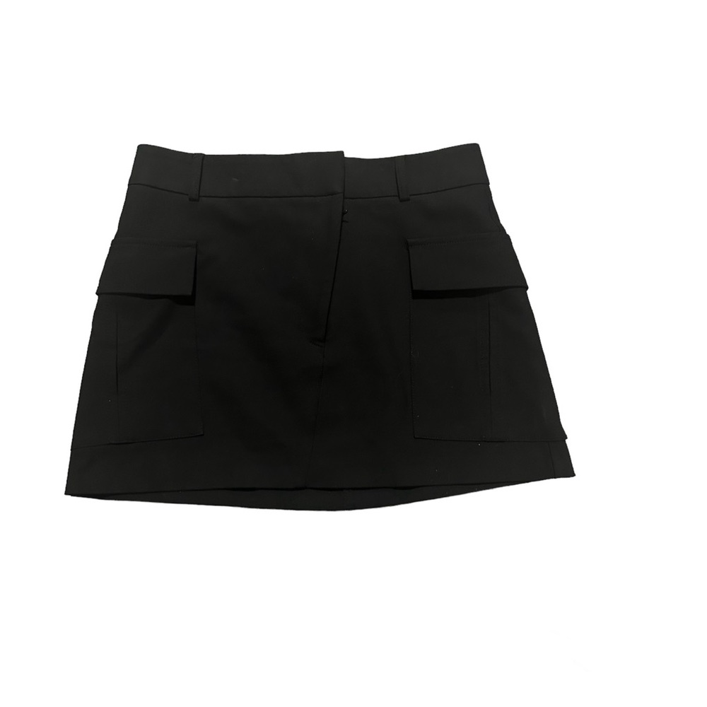 Zara Black Mini Cargo Skirt
